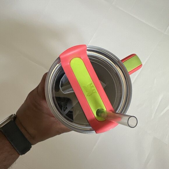 STANLEY Hibiscus Pink Tumbler 40 oz. Quencher H2.0 Limited Flowstate Heat Wave - Picture 6 of 6